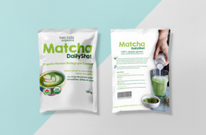 Korean Matcha - Zip Lock Bag, Daily Shot | Graphic Design by Riv.