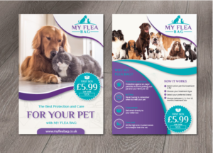 Printed Promo Flyer for new pet business | Flyer Design by alex989