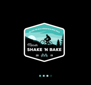 Moser Shake 'N Bake 20 and 40 mile Mountain Bike Race Bozeman Montana | Logo Design by Ankit Bhattarai