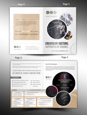 Wellness/ Medical Fitness Company Seeks Promotional Brochure | Brochure Design by innovative earth