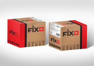 Designed box for fasteners with brand FIXO | Packaging Design by vpt_creations