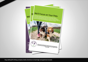 Dog walking/Pet Sitting company needs a brochure to hook high end apartment tenants | Brochure Design by disign