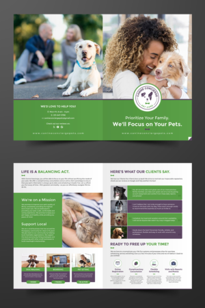 Dog walking/Pet Sitting company needs a brochure to hook high end apartment tenants | Brochure Design by ecorokerz