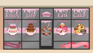 Store Front Signage for an Upscale Cake & Dessert Bakery | Signage Design by Maestroto