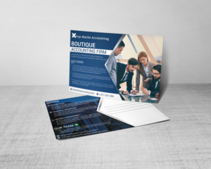 Top Marks Accounting Postcard | Postkarten-Design von ESolz Technologies