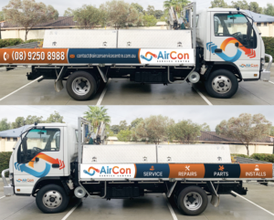 Truck Signage - Air Con Service Centre | Graphic Design by SAI DESIGNS