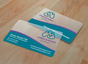 Plastic Business Card for Bookkeeper | Business Card Design by MIND