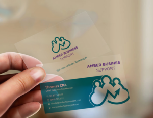 Plastic Business Card for Bookkeeper | Business Card Design by Uttom 2