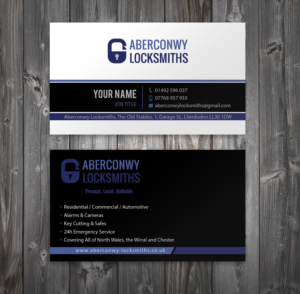 Locksmith Business Cards  | Business Card Design by Riz'