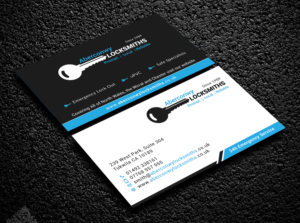 Locksmith Business Cards  | Business Card Design by Bold Pixels