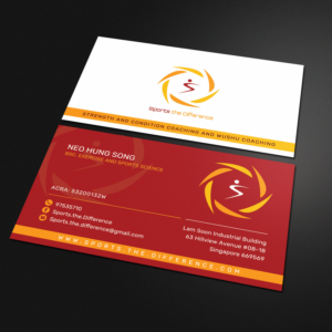 Sports industries business card with professional design | Business Card Design by Sandaruwan