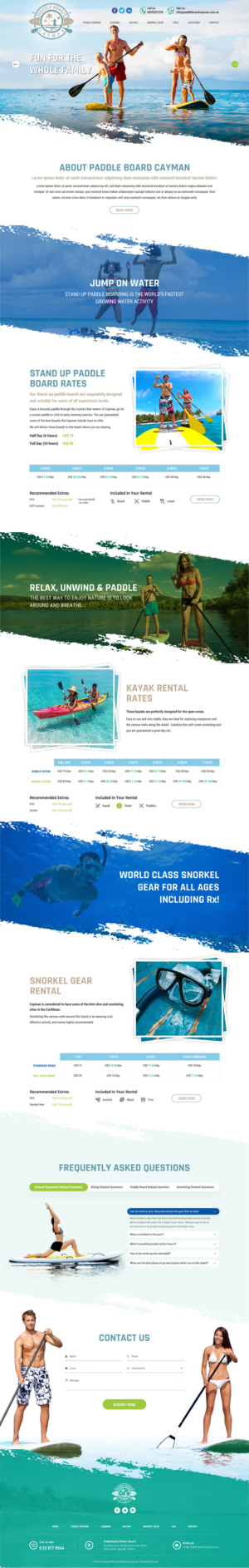 Wordpress website for Paddle Board Company | Web-Design von Sbss