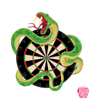 Dart Shirt - Snake / Dartboard * | Illustration Design by SangBlater