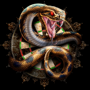 Dart Shirt - Snake / Dartboard * | Illustration Design by icirotrisna