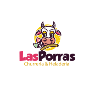 "Las Porras- Churreria & Heladeria". Las Porras should be bigger and the descriptive smaller | Logo Design by Graphic Bricks