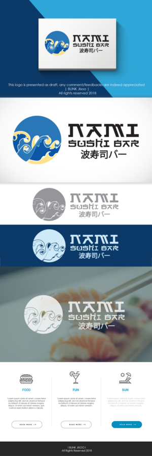 Nami Sushi Bar | Logo Design by Riv.