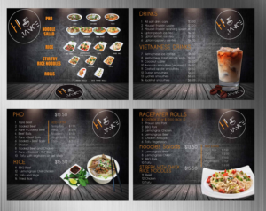 Menu Design by Adnan.design for Pho and Go Pty Ltd | Design #21958677