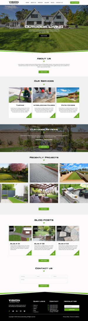 Vision Outdoor Living Website Design | Web Design by bdesigner9