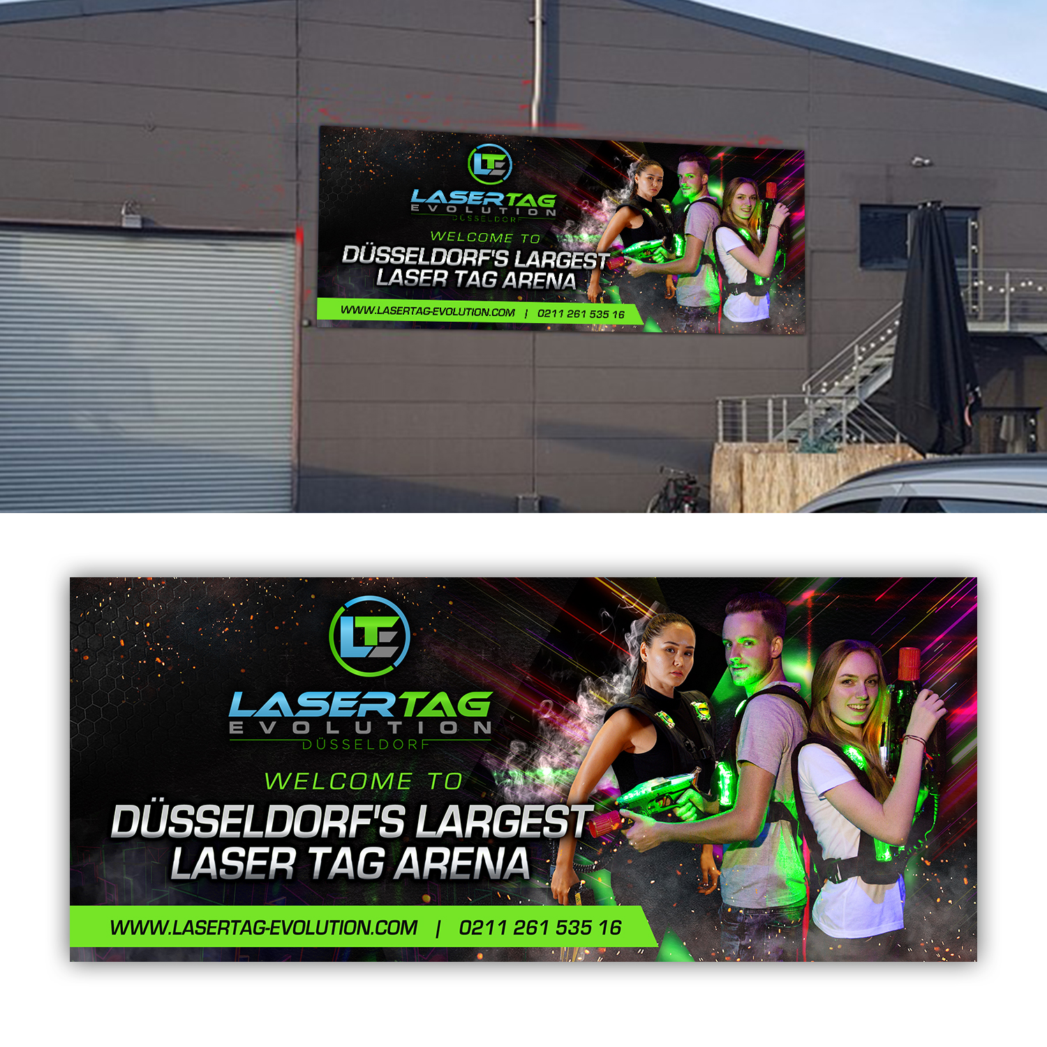 Poster Design by SAI DESIGNS for LaserTag Evolution Düsseldorf | Design #21981938