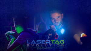 Poster Design by Meowington for LaserTag Evolution Düsseldorf | Design: #21991563