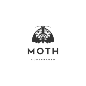 MOTH Copenhagen - Moth with big letters and Copenhagen, under the MOTH text, with small letters | Logo Design by ThiagoB