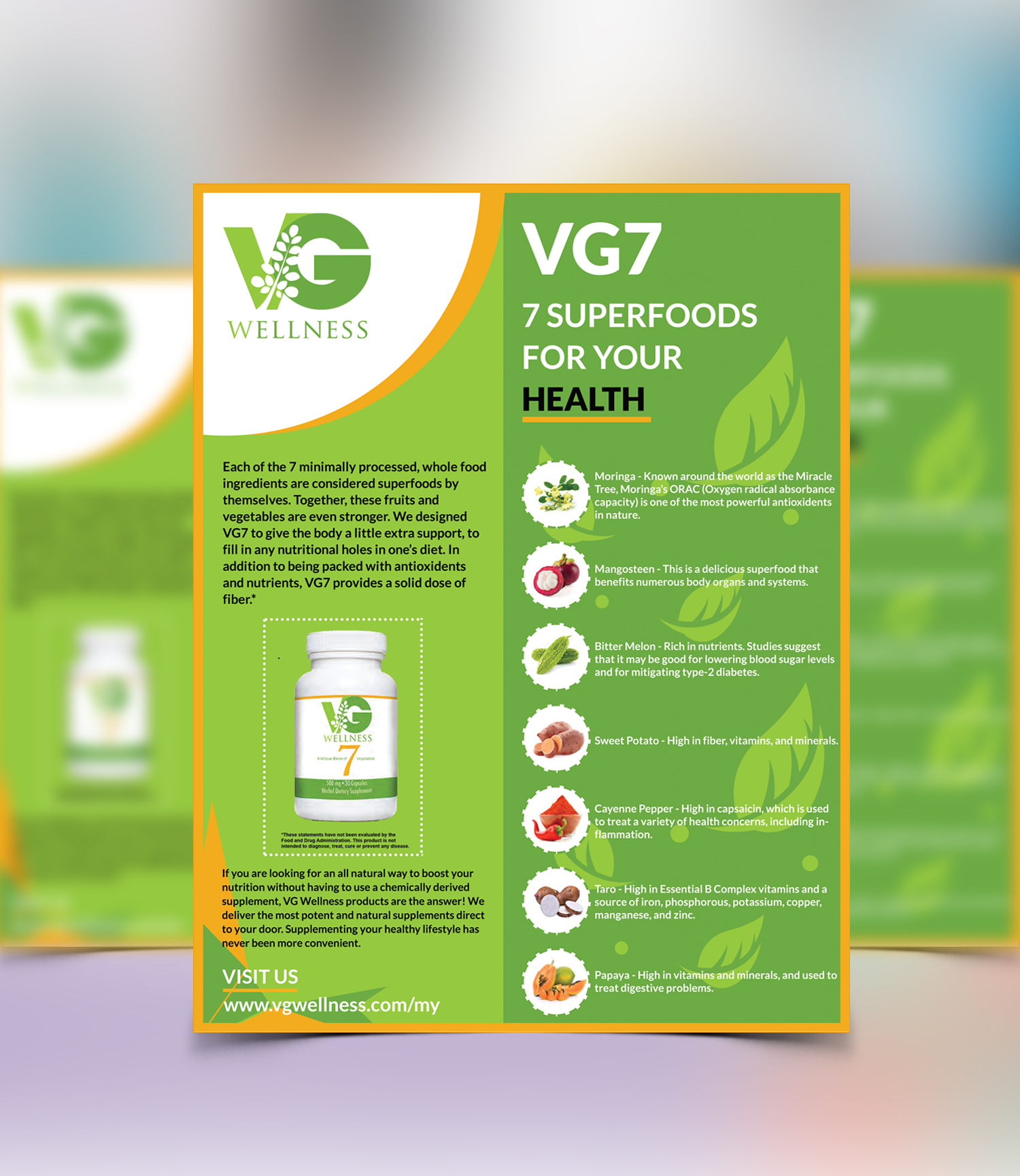 Flyer Design by graphicpro.asif for VG Wellness LLC | Design #21960348