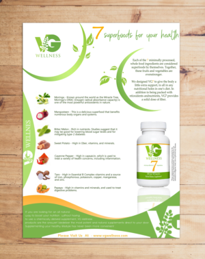 Flyer Design by Adnan.design for VG Wellness LLC | Design #21955647