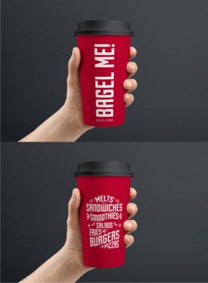 graphic design for restaurant logo cups | Graphic Design by Atvento Graphics