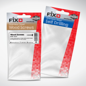 Fasteners Poly-bag design with FIXO brand | Packaging Design by tuan1968