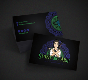 Metal head/ Sushi chef wanting artistic yet high imact business card | Business Card Design by Hardcore Design