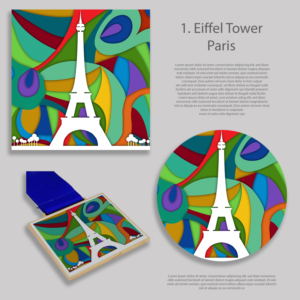 LUXURY  SOUVENIR  DESIGN -  ICONIC CITIES & LANDMARKS | Graphic Design by Luvinda