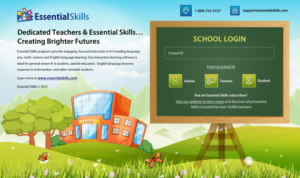 Children's Educational Software - Login Screens | Web Design by Sbss