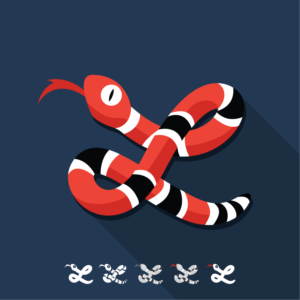 Handwritten Crazy Snake design | Graphic Design by Gabriel T. Marques