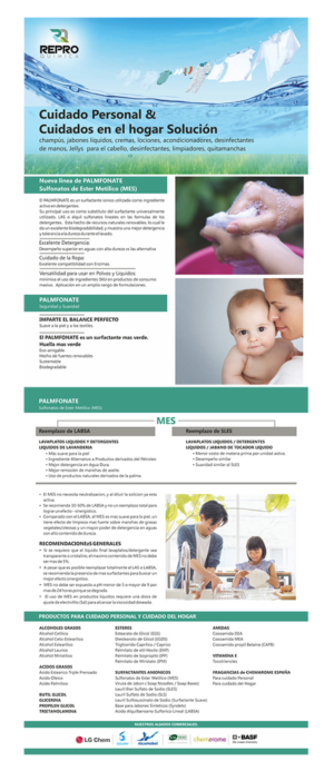 Personal Care and Home care ingredients Brochure | Flyer Design by GLOW