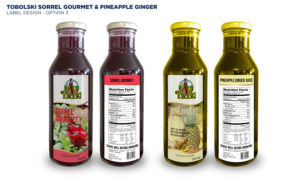 I am trying to design a beverage label for my 2 beverages(Sorrel Gourmet and Pineapple Ginger). T... | Label Design by Riv.