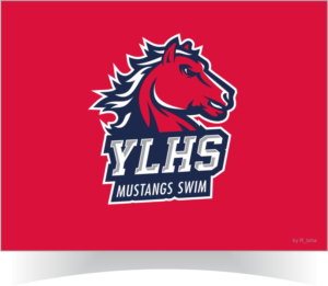 YLHS Mustangs Water Polo, YLHS Mustangs Aquatics,YLHS Mustangs Swim | Logo Design by r-toha