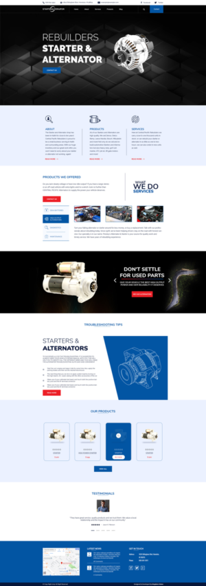 Starter & Alternator business needs a website | Web-Design von Kingdom Vision