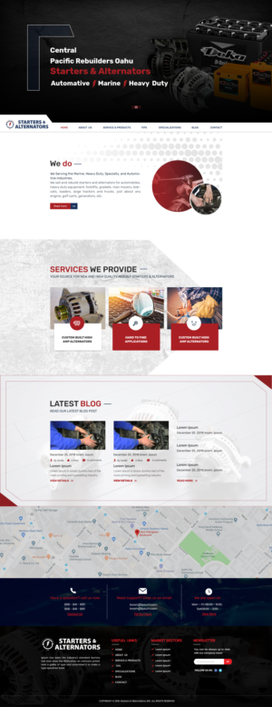 Starter & Alternator business needs a website | Web-Design von SAI DESIGNS