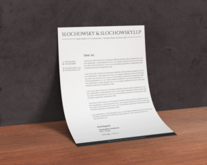 SLOCHOWSKY & SLOCHOWSKY,LLP NEEDS A NEW LETTERHEAD DESIGN | Letterhead Design by Tripti Ranjan Gain