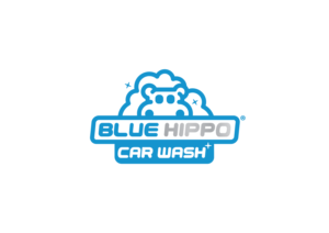 Blue Hippo Car Wash  | Logo Design by FulvioLazzariDesign