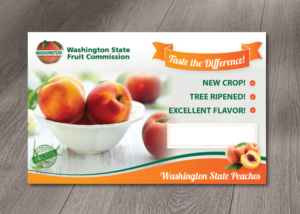 Peach Point of Sale Cards for Grocery Retail Markets | Flyer-Design von alex989