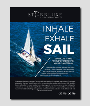 Yacht Charter Broker needs a magazine page design | Advertisement Design by TSU Creations