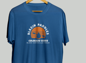 Fun, modern, and cool design for a kayak tour company! | T-shirt Design by Val brito