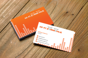 High-End audio shop owner needs a business card | Visitenkarten-Design von Hardcore Design