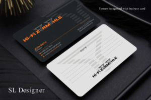 High-End audio shop owner needs a business card | Visitenkarten-Design von SL Designer