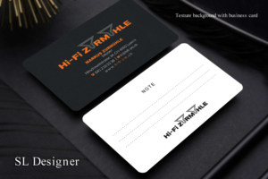 High-End audio shop owner needs a business card | Visitenkarten-Design von SL Designer