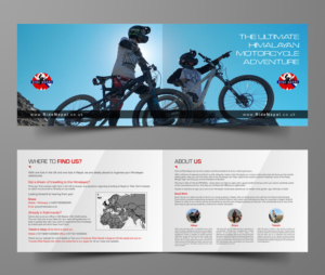 Himalayan Adventure Motorcycle Travel Company needs brochure | Broschüren-Design von ecorokerz