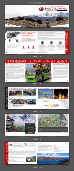 Himalayan Adventure Motorcycle Travel Company needs brochure | Broschüren-Design von SAI DESIGNS