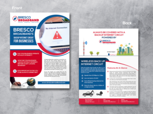 Always connected with Bresco Broadband's Backup Internet Circuit | Flyer Design by innovative earth