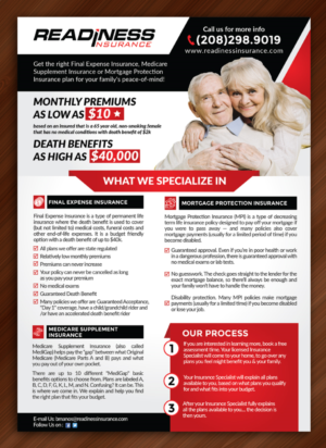 Mortgage Protection Insurance Flyer | Flyer Design by Sarmishtha Chattopadhyay_loginchange